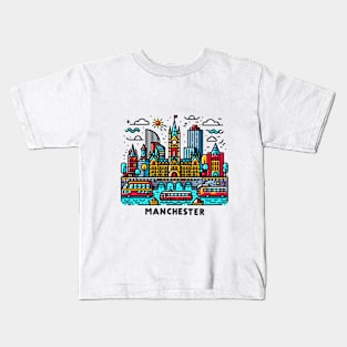 Manchester Pop Art Kids T-Shirt